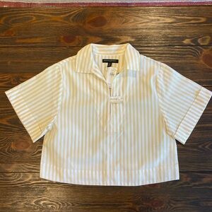 Banana Republic Cropped Collared Top